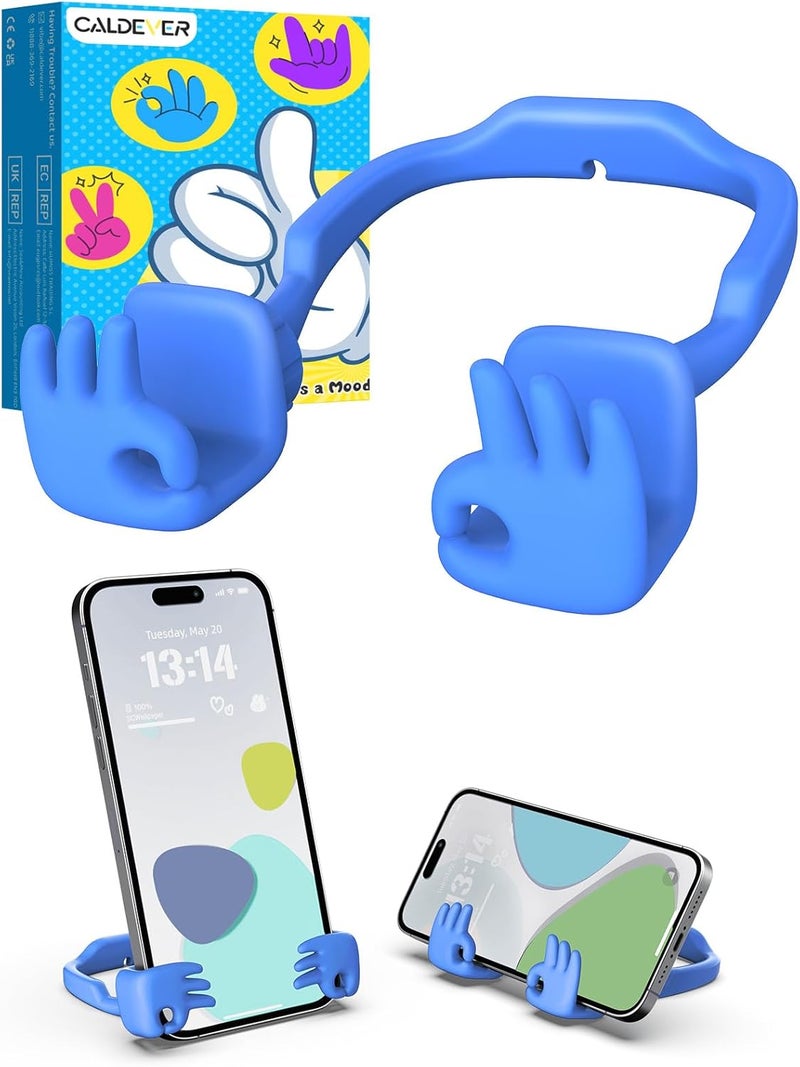 CALDEVER Valentines Day Gifts for Teens Boys Kids Him Cell Phone Holder: Mens Gifts for Adults OK Hand Phone Stand for Desk Teenage Dad Husband Women Funny Cool Gadgets Who Have Everything Birthday Gifts - Image 1